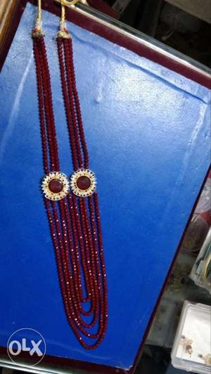Real Onex beads long necklace an original piece