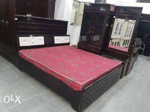 Red And Black Ottoman Bed