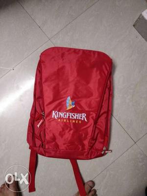 Red And White Supreme Backpack