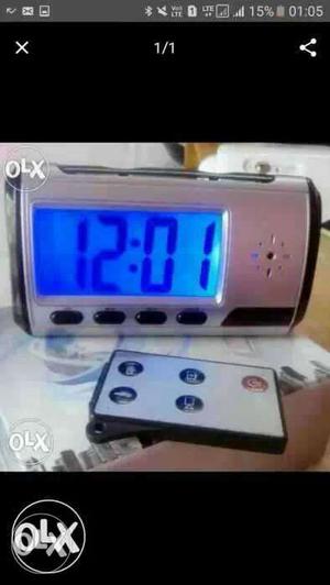 Spy table clock camera