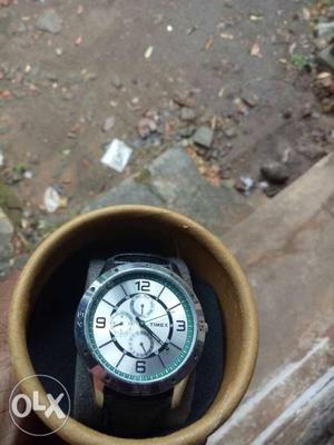 TIMEX Silver colored new watch not used fresh box pice