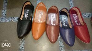 Three Pairs Of Leather Loafers