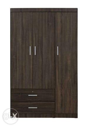 Used 3 door wooden wardrobe for sale in