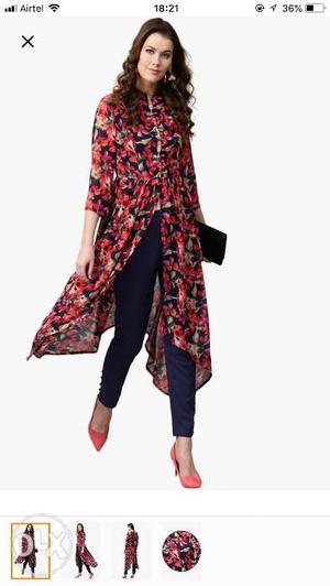 Western Multicoloured Kurti. Brand new available