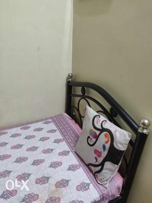 Wrought iron single bed of very good quality,