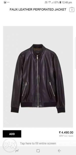 Zara Faux Leather jacket unused.