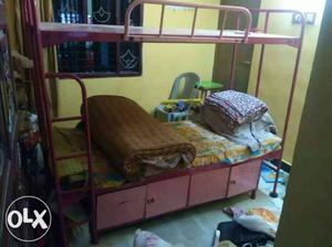  and  bunk bed or hostel cot with two