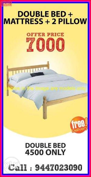 rs for New wooden double bed 