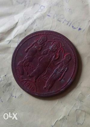 200 yrs old coin ram sita honuman coin