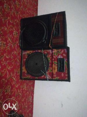 Black And Red Guitar Amplifier