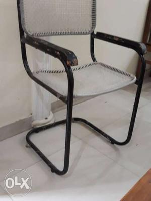 Black Metal Framed Folding Chair