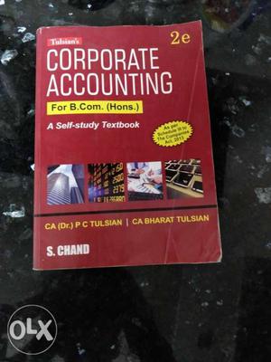 Corporate accounting by pc tulsian for bcom bba