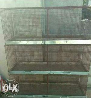 Light weight non used birds cage for sale. Total