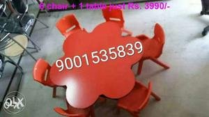 New brand play school furnitures Wooden Flower Shap Table