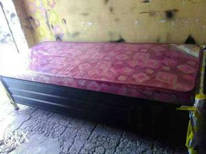 New metal bed with mattress 2.5ft x 6ft factory store
