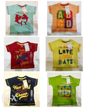 Set wise t-shirt boys  month 4 size