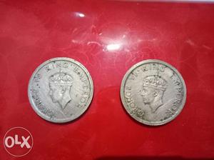 Silver coin  vary Rear... 2 pices.