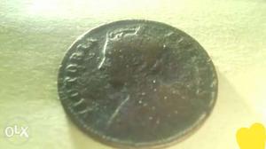 Victoria Empress coin one Quarter Anna of 