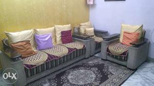 White And Purple Living Room Set