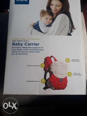 Baby's Red And White Mee Carrier Box