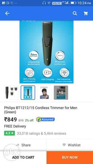 Black And Blue Philips Norelco Shaver