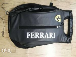Black And White Ferrari Backpack