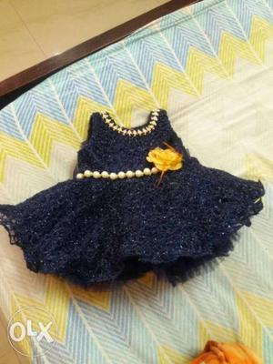 Black And Yellow Knitted Dress