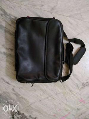 Black IBM(think pad) laptop leather bag