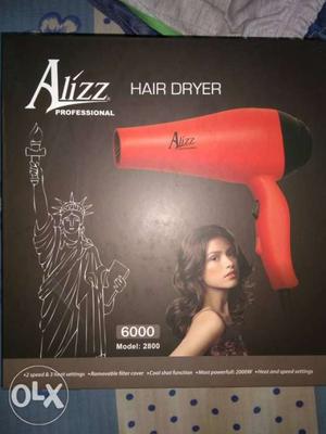 Brand new alizz hair dryer, red color, would be