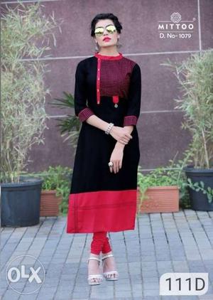 Fancy Rayon Kurtis Vol-1 Package Contains:-