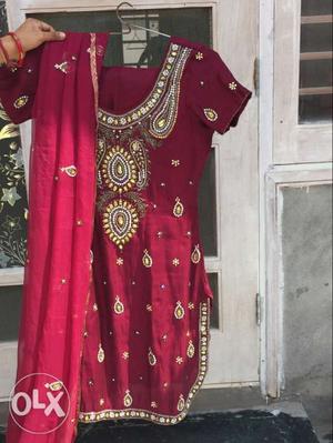 Magenta Salwar Suit With heavy Pure duppata