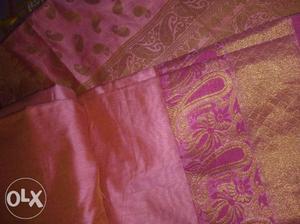 New Pink Silk Suit With duppatta..
