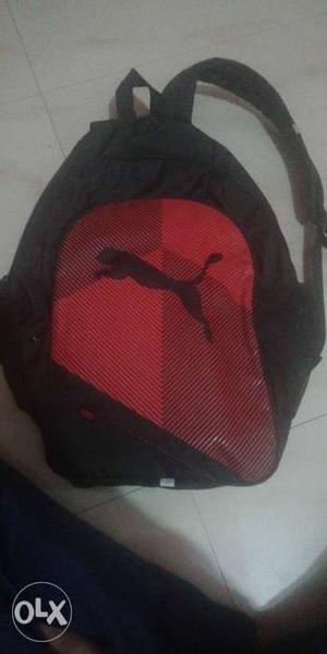 Puma backpack Original Red and black Colour.