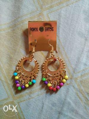 Punjabi style earrings, looks best in traditional