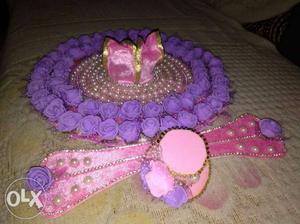 Purple And Pink Floral Headband