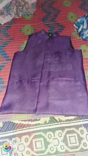 Purple Zip-up Vest