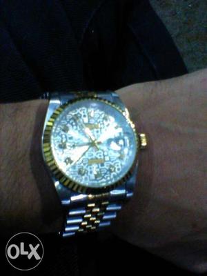 Rolex watches round gold and steel 18K