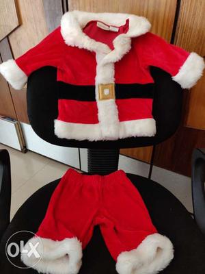 Santa Claus dress - size 3 to 6 mnths (can b