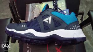 Unpaired Blue And White Air Jordan 11 Shoe