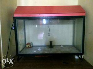 Fish Aquarium with Steel shield stand & in good