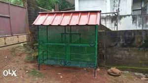 Green And Red Pet Cage