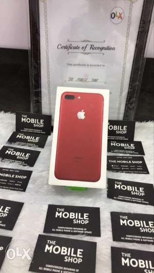IPHONE 7 plus 128 gb red editions new box pack