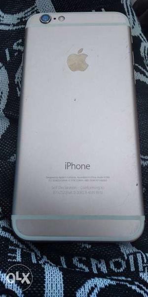 Iphone 6 gold (16gb) with box chrgr earphone call