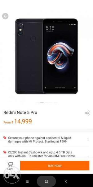 Mi note 5pro 4gb 64gb only 2months old with all accessories