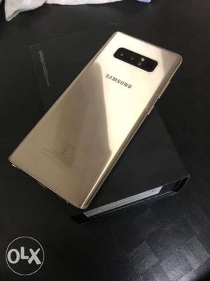 Samsung Note 8 Gold color Bill box all accrs