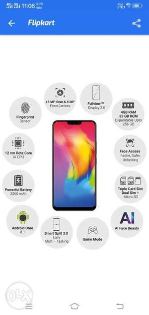 Vivo y83 ram 4gb rom32gb only 2 mnth use mobile