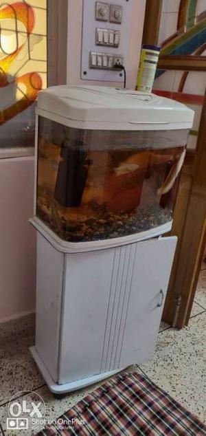 White (Pearl) Aquarium IMPORTED with 8 imported fishes and