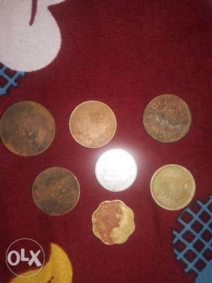 150 year's old copper coins
