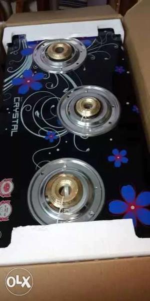Black And Blue Electric Coil Stove