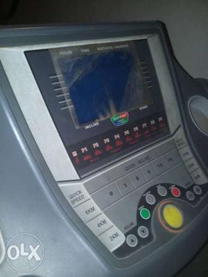 Black And Gray Digital Treadmill